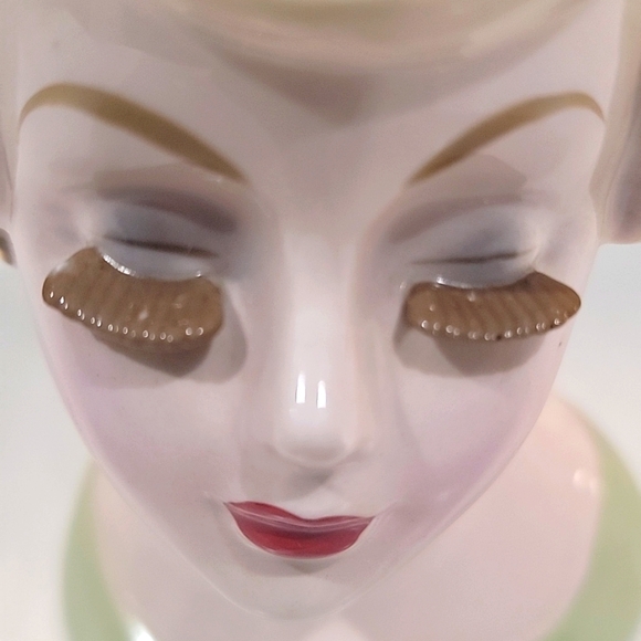 Lady Head Vase Vintage Velco 10758 Japan - Picture 6 of 10